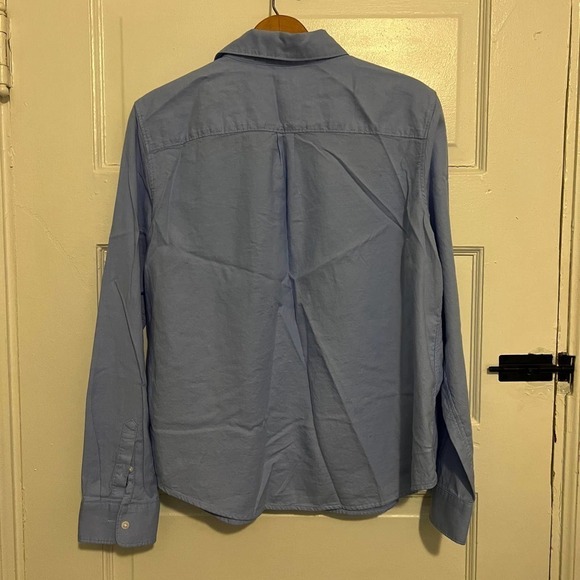 Banana Republic Quinn Boy Fit Blue Button down Je T'aime shirt S - Picture 6 of 7